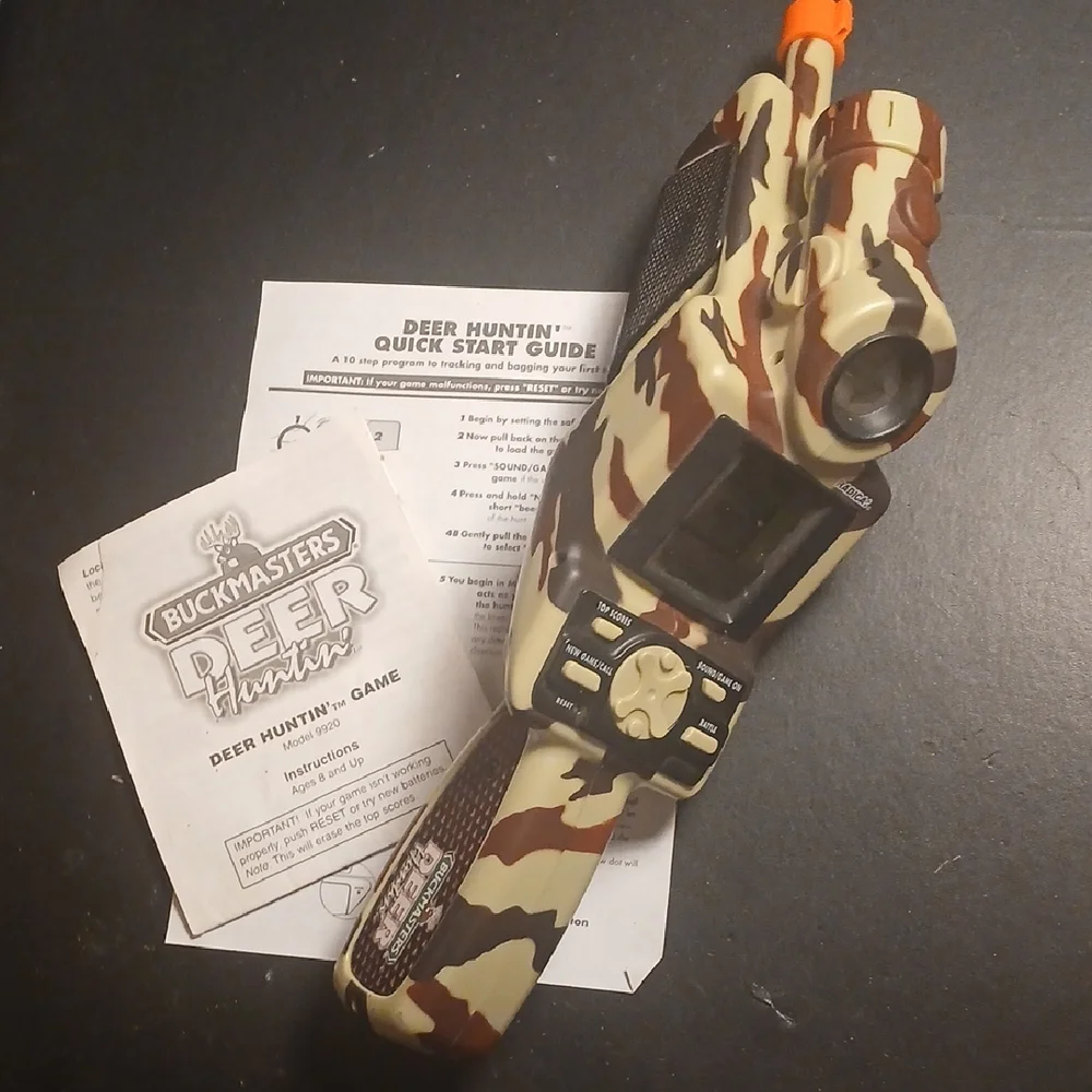 FLY FISHIN' & BUCKMASTERS DEER HUNTIN' VINTAGE VIDEO GAMES Handheld 90's
